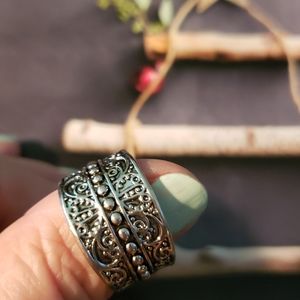 🆕️ Sterling silver beaded band - 10